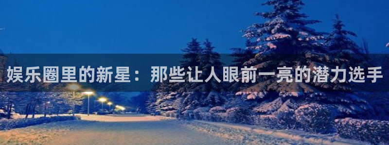 南宫NG平台官方网站：娱乐圈里的新星：那些让人眼前一亮的潜力选手